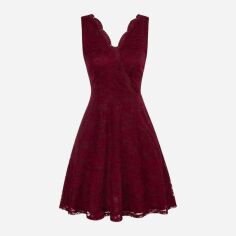 Акція на Плаття вечірнє коротке літнє жіноче SHEIN GD-00144761 L Бордове від Rozetka