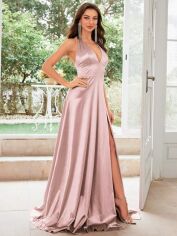 Акція на Плаття вечірнє довге літнє жіноче SHEIN GD-00144828 L Рожеве від Rozetka