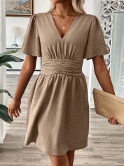 Акція на Плаття жіноче SHEIN GD-00144908 L Світло-бежеве від Rozetka