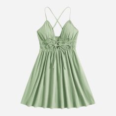 Акція на Плаття жіноче SHEIN GD-00115690 L Світло-зелене від Rozetka