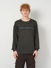 Акція на Світшот чоловічий Armani Exchange 11523 XL Темно-сірий з принтом від Rozetka