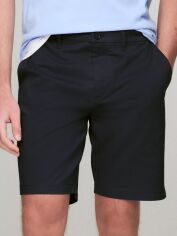 Акція на Шорти бавовняні короткі чоловічі Tommy Hilfiger 801668540 38 Сині від Rozetka
