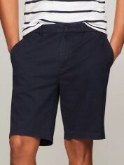 Акція на Шорти бавовняні короткі чоловічі Tommy Hilfiger 385061821 42 Сині від Rozetka