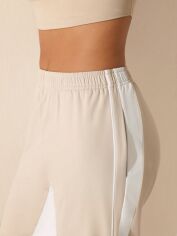 Акція на Спортивні штани жіночі SHEIN GD-00151878 XL Світло-бежеві від Rozetka
