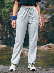 Акція на Штани жіночі SHEIN GD-00148735 S Світло-сірі від Rozetka