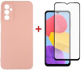 Акція на Комплект панель + скло DENGOS для Samsung Galaxy M13 Pink (DG-KM-72) від Rozetka