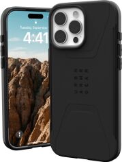 Акція на Панель Urban Armor Gear Civilian Magsafe для Apple iPhone 16 Pro Max Black від Rozetka
