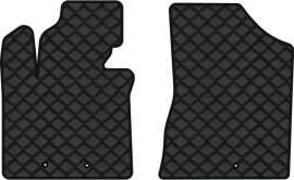 Акція на Килимки з екошкіри EVAtech ECO в салон авто передні для Sorento (XM) 5 seats Restyling Kia 2012-2014 2 покоління SUV Korea Екошкіра чорна з чорною ниткою чорний кант від Rozetka