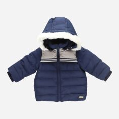 Акція на Дитяча зимова довга куртка для хлопчика Chicco GD-00092811 74 см Темно-синя від Rozetka