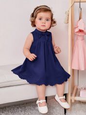 Акція на Дитяча літня сукня для дівчинки SHEIN GD-00136449 86-92 см Темно-синя від Rozetka