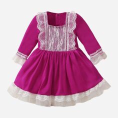 Акція на Дитяче ошатне плаття для дівчинки SHEIN GD-00118522 86-92 см Рожеве від Rozetka