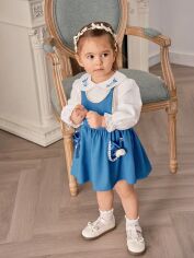 Акція на Дитяча сукня для дівчинки SHEIN GD-00118867 80-86 см Блакитна від Rozetka