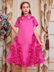 Акція на Підліткова святкова сукня для дівчинки SHEIN GD-00136407 146 см Рожева від Rozetka