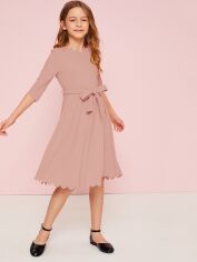 Акція на Дитяче плаття для дівчинки SHEIN GD-00140673 116 см Світло-рожеве від Rozetka