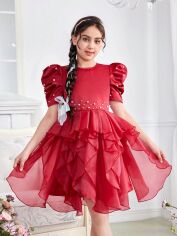 Акція на Підліткова святкова сукня для дівчинки SHEIN GD-00136425 146 см Алоє від Rozetka