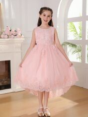 Акція на Дитяче ошатне плаття для дівчинки SHEIN GD-00136875 86-92 см Світло-рожеве від Rozetka