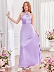 Акція на Підліткова святкова сукня для дівчинки SHEIN GD-00118445 162 см Бузкова від Rozetka