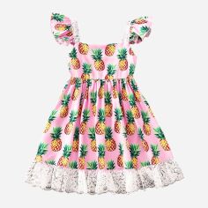 Акція на Дитяча літня сукня для дівчинки SHEIN GD-00140469 110 см Комбінована від Rozetka