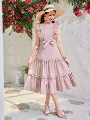 Акція на Підліткове літнє плаття для дівчинки SHEIN GD-00136630 158 см Рожеве від Rozetka