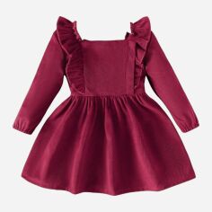 Акція на Дитяча сукня для дівчинки SHEIN GD-00128847 80-86 см Бордова від Rozetka