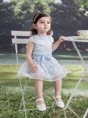 Акція на Дитяча літня сукня для дівчинки SHEIN GD-00154958 68-74 см Блакитна від Rozetka