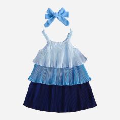 Акція на Дитяча літня сукня для дівчинки SHEIN GD-00136510 80-86 см Комбінована від Rozetka