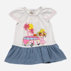 Акція на Дитяча літня сукня для дівчинки Chicco GD-00092825 80 см Комбінована від Rozetka