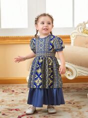 Акція на Дитяче ошатне плаття для дівчинки SHEIN GD-00119286 80-86 см Комбіноване від Rozetka