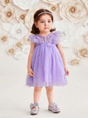 Акція на Дитяча святкова фатинова сукня для дівчинки SHEIN GD-00157181 80-86 см Фіолетова від Rozetka
