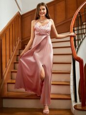 Акція на Підліткова ошатна сукня для дівчинки SHEIN GD-00117919 162 см Світло-рожева від Rozetka