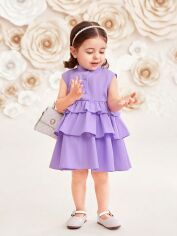 Акція на Дитяча літня сукня для дівчинки SHEIN GD-00137880 92-98 см Бузкова від Rozetka