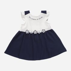 Акція на Дитяча літня сукня для дівчинки Chicco GD-00092547 68 см Темно-синя від Rozetka