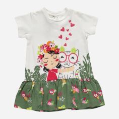 Акція на Дитяче літнє плаття для дівчинки Chicco GD-00092240 68 см Біле від Rozetka