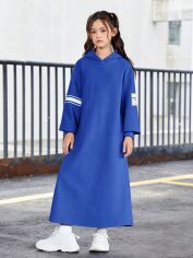 Акція на Дитяча сукня-худі для дівчинки SHEIN GD-00157603 134 см Синя від Rozetka