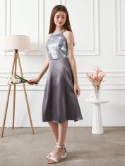 Акція на Дитяче ошатне плаття для дівчинки SHEIN GD-00118938 128-134 см Комбіноване від Rozetka