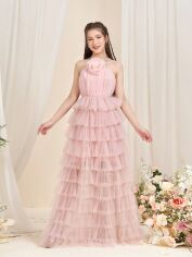 Акція на Підліткова ошатна сукня для дівчинки SHEIN GD-00129272 170 см Світло-рожева від Rozetka