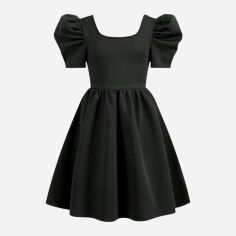 Акція на Дитяче ошатне плаття для дівчинки SHEIN GD-00140971 134 см Чорне від Rozetka