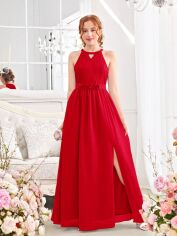 Акція на Підліткова святкова сукня для дівчинки SHEIN GD-00118392 158 см Червона від Rozetka
