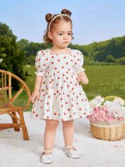 Акція на Дитяча літня сукня для дівчинки SHEIN GD-00140851 74-80 см Біла від Rozetka