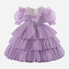 Акція на Дитяча святкова фатинова сукня для дівчинки SHEIN GD-00136469 80-86 см Бузкова від Rozetka