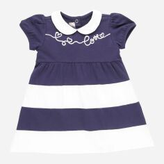 Акція на Дитяча літня сукня для дівчинки Chicco GD-00092231 68 см Темно-синя від Rozetka