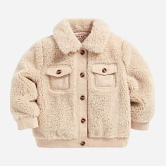 Акція на Дитяча зимова куртка для дівчинки SHEIN GD-00135491 50-56 см Світло-бежева від Rozetka