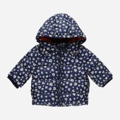 Акція на Дитяча зимова куртка для дівчинки Chicco GD-00092800 68 см Темно-синя від Rozetka
