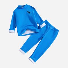 Акція на Дитяча піжама для хлопчика SHEIN GD-00100208 110 см Блакитна від Rozetka