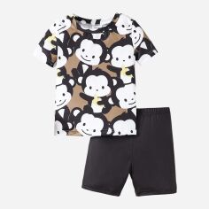 Акція на Дитяча літня піжама для хлопчика SHEIN GD-00140319 104 см Комбінована від Rozetka