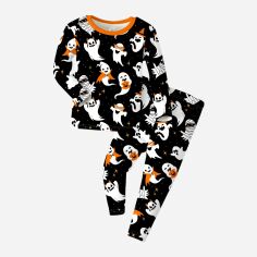 Акція на Дитяча піжама для хлопчика SHEIN GD-00128932 80-86 см Чорна від Rozetka