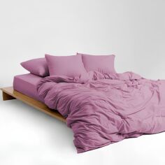 Акція на Комплект постільної білизни Mirson Полуторний 143х210 см 020 Pastel violet Soft Touch of Satin від Rozetka