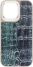 Акція на Панель Harder Glamorous Croco для Apple iPhone 14 Pro Max Grey Green від Rozetka