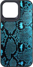 Акція на Панель Harder Genuine Snake для Apple iPhone 15 Pro Max Dark Blue від Rozetka