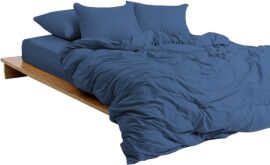Акція на Підковдра MirSon Soft Touch of Satin 011 Navy 160х220 см від Rozetka